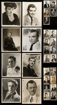 6d281 LOT OF 37 8X10 PORTRAIT STILLS OF MALE STARS '30s-50s great portraits of leading men!