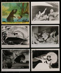 6d344 LOT OF 6 8X10 STILLS FROM ANIMATED FAMILY FILMS '60s-90s Jungle Book, Fantasia & more!