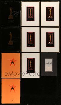 6d049 LOT OF 10 ACADEMY AWARD SOUVENIR PROGRAM BOOKS '80s-90s information about the Oscars!