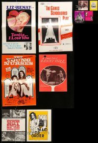 6d075 LOT OF 10 UNCUT SEXPLOITATION PRESSBOOKS '60s-70s great advertising for sexy movies!