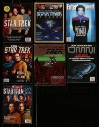 6d177 LOT OF 7 MAGAZINES WITH STAR TREK COVERS '90s-10s filled with images & information!