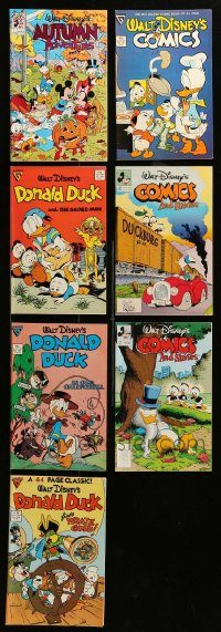 6d222 LOT OF 7 WALT DISNEY REPRINT COMIC BOOKS '80s-90s Mickey Mouse, Donald Duck & more!