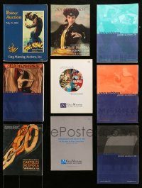 6d052 LOT OF 9 AUCTION CATALOGS '90s-10s filled with great movie poster & memorabilia images!