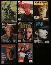 6d175 LOT OF 8 MAGAZINES WITH CLINT EASTWOOD COVERS '80s-90s filled with images & information!