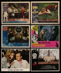 6d162 LOT OF 6 HORROR/SCI-FI LOBBY CARDS '50s-70s great scenes from scary movies!