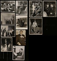 6d329 LOT OF 11 HERBERT MARSHALL 8X10 NEWS PHOTOS '30s-50s cool candid images of the leading man!