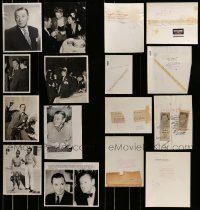 6d341 LOT OF 8 HERBERT MARSHALL 8X10 NEWS PHOTOS '30s-60s cool candid images of the leading man!