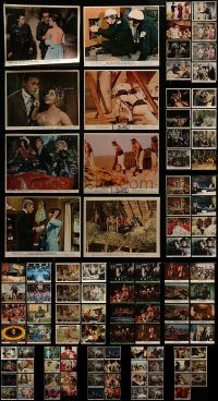 6d236 LOT OF 111 COLOR 8X10 STILLS AND MINI LOBBY CARDS '40s-70s scenes from a variety of movies!