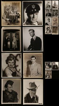 6d301 LOT OF 27 MOSTLY 1930S-40S 8X10 STILLS '30s-40s a variety of great portraits, some candid!