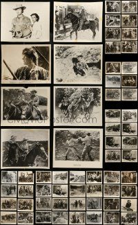 6d253 LOT OF 78 COWBOY WESTERN 8X10 STILLS '40s-50s great scenes from a variety of movies!
