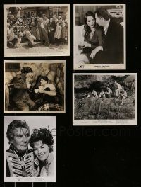 6d345 LOT OF 5 8X10 STILLS '40s-70s great scenes from a variety of movies!