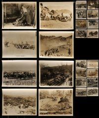 6d282 LOT OF 36 MOSTLY 1930S-40S COWBOY WESTERN 8X10 STILLS '30s-40s movie scenes + epic sets!