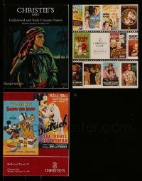 6d050 LOT OF 3 CHRISTIE'S AUCTION CATALOGS '90s filled with great color movie poster images!