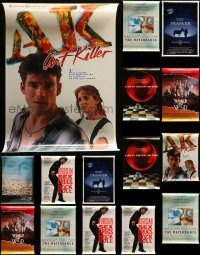 6d497 LOT OF 21 UNFOLDED MOSTLY SINGLE-SIDED MOSTLY 27X40 ONE-SHEETS WITH 3 OF EACH '80s-90s cool