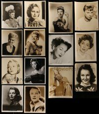 6d326 LOT OF 14 8X10 STILLS OF FEMALE PORTRAITS '30s-40s portraits of a variety of pretty ladies!