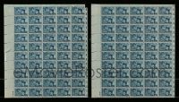 6d201 LOT OF 2 TEXAS CENTENNIAL STAMP SHEETS '45 100 stamps that were never used!