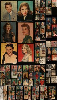 6d014 LOT OF 141 STAR PORTRAITS FROM NEWSPAPERS '40s-50s great Hollywood actors & actresses!