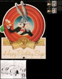 6d009 LOT OF 4 THEATER DISPLAYS '90s-00s Bugs Bunny 50th birthday, Herbie The Love Bug, Twister!
