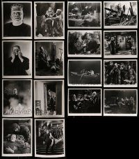 6d286 LOT OF 35 1971 RE-RELEASE 8X10 STILLS FROM FRANKENSTEIN MOVIES R71 great monster images!