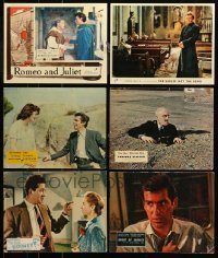 6d164 LOT OF 6 ENGLISH LOBBY CARDS '50s-60s great scenes from a variety of different movies!