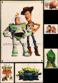 6d410 LOT OF 6 TOY STORY 2 28x40 STATIC CLING POSTERS '99 Disney/Pixar, great character images!