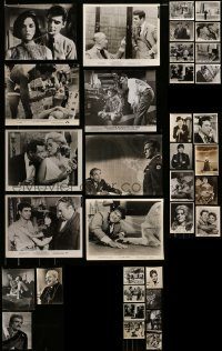 6d285 LOT OF 35 8X10 STILLS '60s great scenes from a variety of different movies!