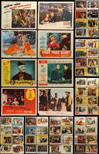 6d139 LOT OF 79 1950S LOBBY CARDS '50s great scenes from a variety of different movies!
