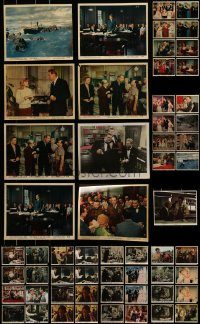 6d261 LOT OF 65 COLOR 8X10 STILLS AND MINI LOBBY CARDS '50s-70s scenes from a variety of movies!