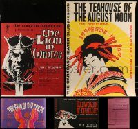 6d417 LOT OF 5 UNFOLDED VENEZUELAN STAGE POSTERS '50s-70s The Lion in Winter & more!