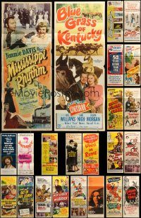 6d444 LOT OF 27 FORMERLY FOLDED INSERTS '40s-70s great images from a variety of different movies!