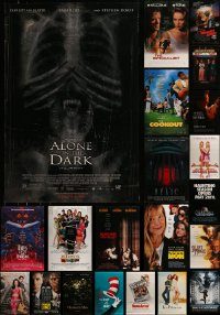 6d458 LOT OF 35 UNFOLDED MOSTLY DOUBLE-SIDED 27X40 ONE-SHEETS '90s-00s a variety of movie images!