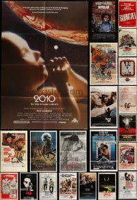 6d090 LOT OF 68 FOLDED ONE-SHEETS '70s-80s great images from a variety of different movies!