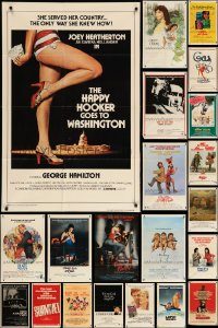 6d093 LOT OF 64 FOLDED ONE-SHEETS '60s-80s great images from a variety of different movies!