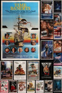 6d118 LOT OF 40 FOLDED ONE-SHEETS '70s-90s great images from a variety of different movies!
