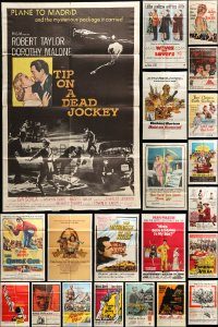 6d089 LOT OF 69 FOLDED ONE-SHEETS '50s-80s great images from a variety of different movies!