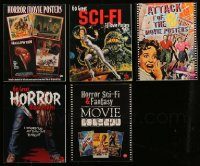 6d060 LOT OF 5 BRUCE HERSHENSON HORROR/SCI-FI SOFTCOVER MOVIE BOOKS '90s-00s color poster images!