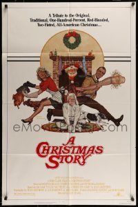 6f143 CHRISTMAS STORY NSS style 1sh '83 best classic Christmas movie, art by Robert Tanenbaum!
