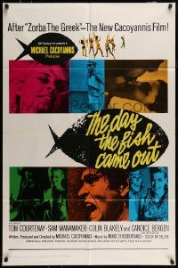 6f190 DAY THE FISH CAME OUT int'l 1sh '67 Michael Cacoyannis, cool images of sexy Candice Bergen!