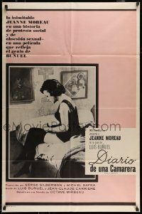 6f210 DIARY OF A CHAMBERMAID Spanish/US 1sh '65 Jeanne Moreau, directed by Luis Bunuel!