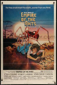 6f247 EMPIRE OF THE ANTS 1sh '77 H.G. Wells, great Drew Struzan art of monster attacking!