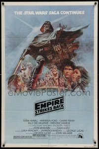 6f248 EMPIRE STRIKES BACK style B NSS style 1sh '80 George Lucas classic, art by Tom Jung!