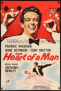 6f367 HEART OF A MAN English 1sh '59 great artwork of Frankie Vaughan & Anne Heywood!
