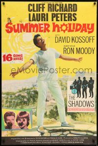 6f809 SUMMER HOLIDAY English 1sh '63 Cliff Richard, Lauri Peters, The Shadows!