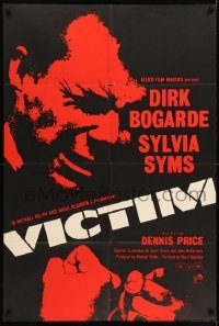 6f933 VICTIM English 1sh '61 homosexual Dirk Bogarde is blackmailed, directed by Basil Dearden!