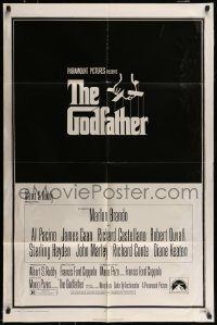 6f337 GODFATHER 1sh '72 Francis Ford Coppola crime classic, great art by S. Neil Fujita!