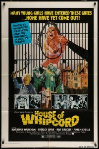 6f400 HOUSE OF WHIPCORD 1sh '75 sexy art of many young girls who go in, but never come out!