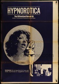 6f409 HYPNOROTICA 1sh '73 do not see this film if you easily hypnotized or suggestion prone!