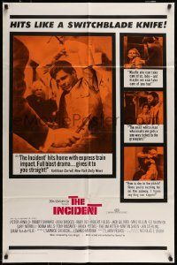 6f415 INCIDENT 1sh '68 subway hostage Beau Bridges goes on a ride with terror!