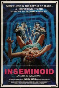 6f421 INSEMINOID int'l 1sh '82 really wild art of birth, a horrific nightmare becomes reality!