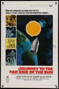 6f439 JOURNEY TO THE FAR SIDE OF THE SUN 1sh '69 Doppleganger, Earth meets itself in outer space!